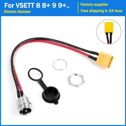3 Pins Charging Port for VSETT 8 8+ 9 9+ 10+ ZERO 8 9 10 8X 10X 11X Speedual Universal Electric Scooter Socket Plug XT60 XT30