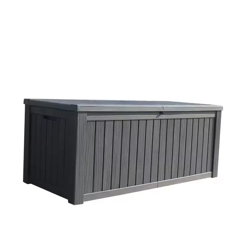 Large Plastic Storage Box for Outdoor Garden Swimming Pool Equipment All Weather Resistant Durable Container for Patio Yard