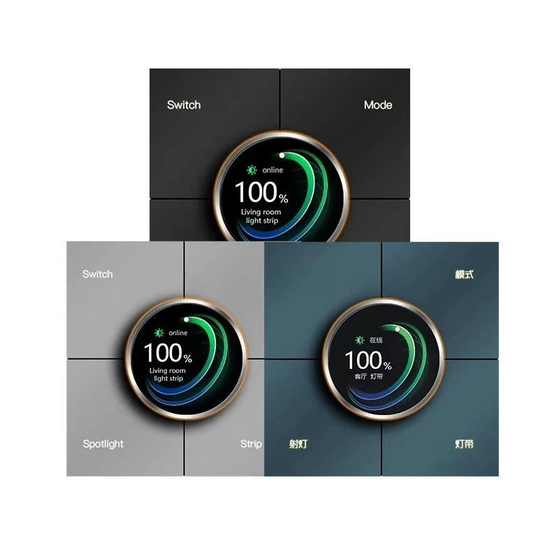 X3 Smart Zigbee 220v 10A Wall Switch With PC Knob For Tu Ya Dimmer Scene Control Temperature Regulation