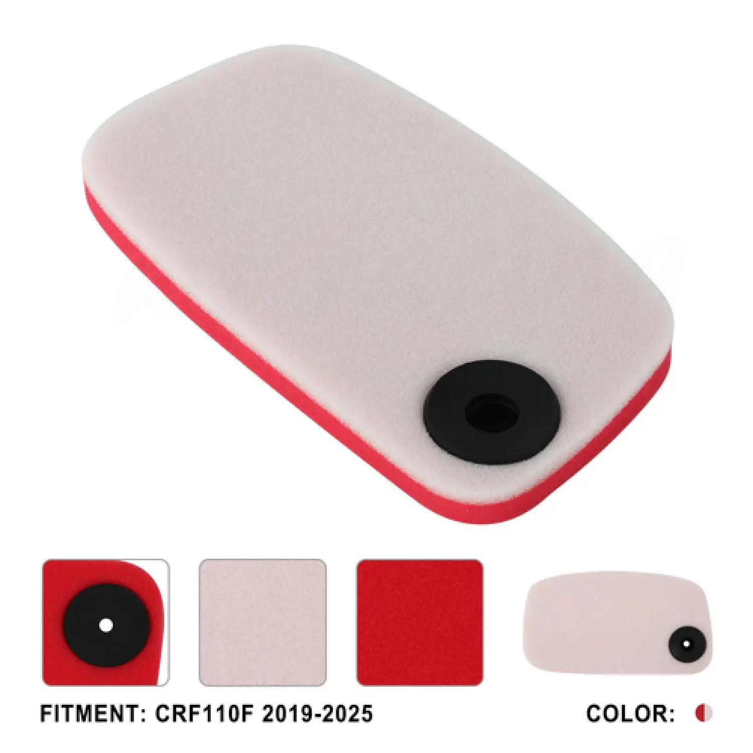 Motorcycle Engine Air Filter Intake Cleaner Accessories For Honda CRF110F 2019-2026 Double-layer Foam Sponge Filter