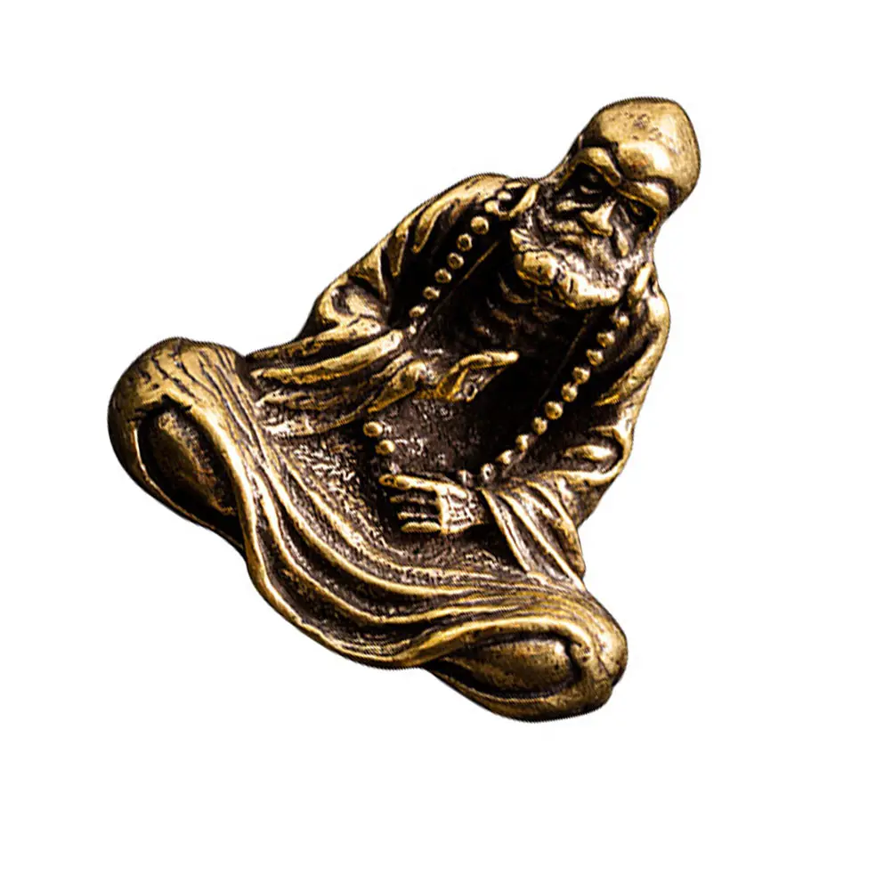 

1Pcs Bodhidharma Brass Home Table Decor Creative Desktop Ornament Gift Brass Craft Home Adornment
