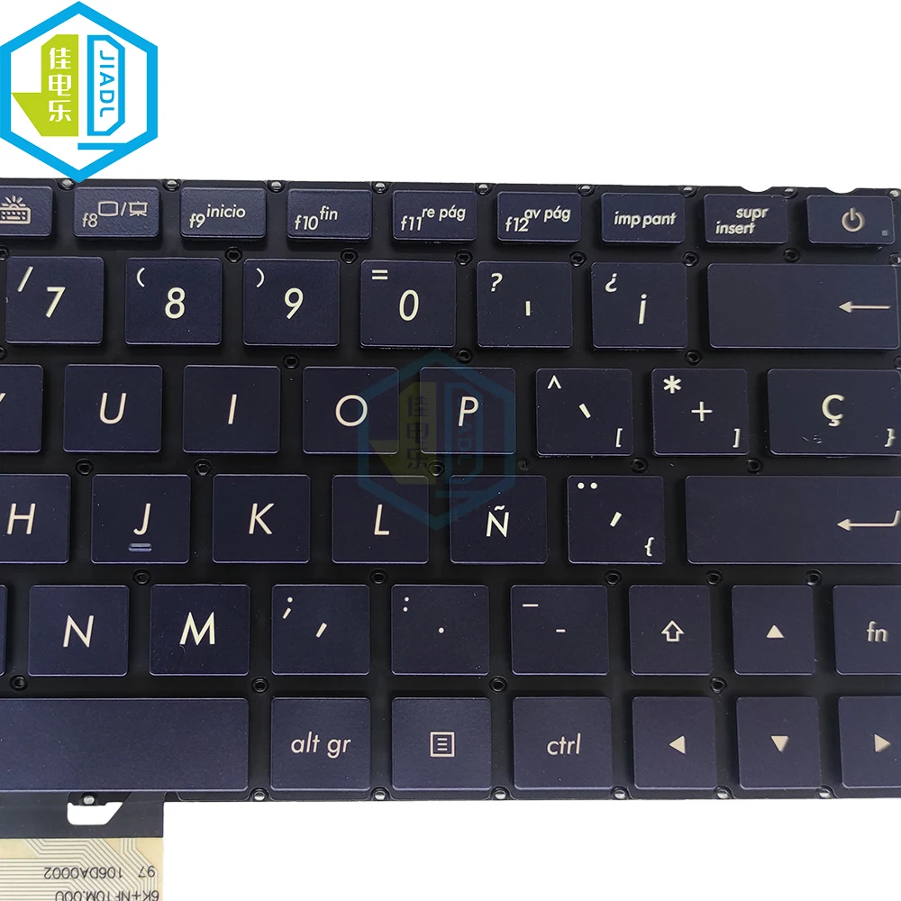 US English Backlit Spanish Keyboard For Asus ZenBook UX333 UX333FA UX333FA-AB77 UX333FN Spain Backlight Notebook Keyboards New