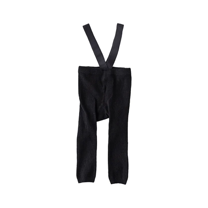 Infant High Waist Belly Support Suspender Pants Spring Autumn 9/10 Length Baby Leggings Newborn Soft Bottoms