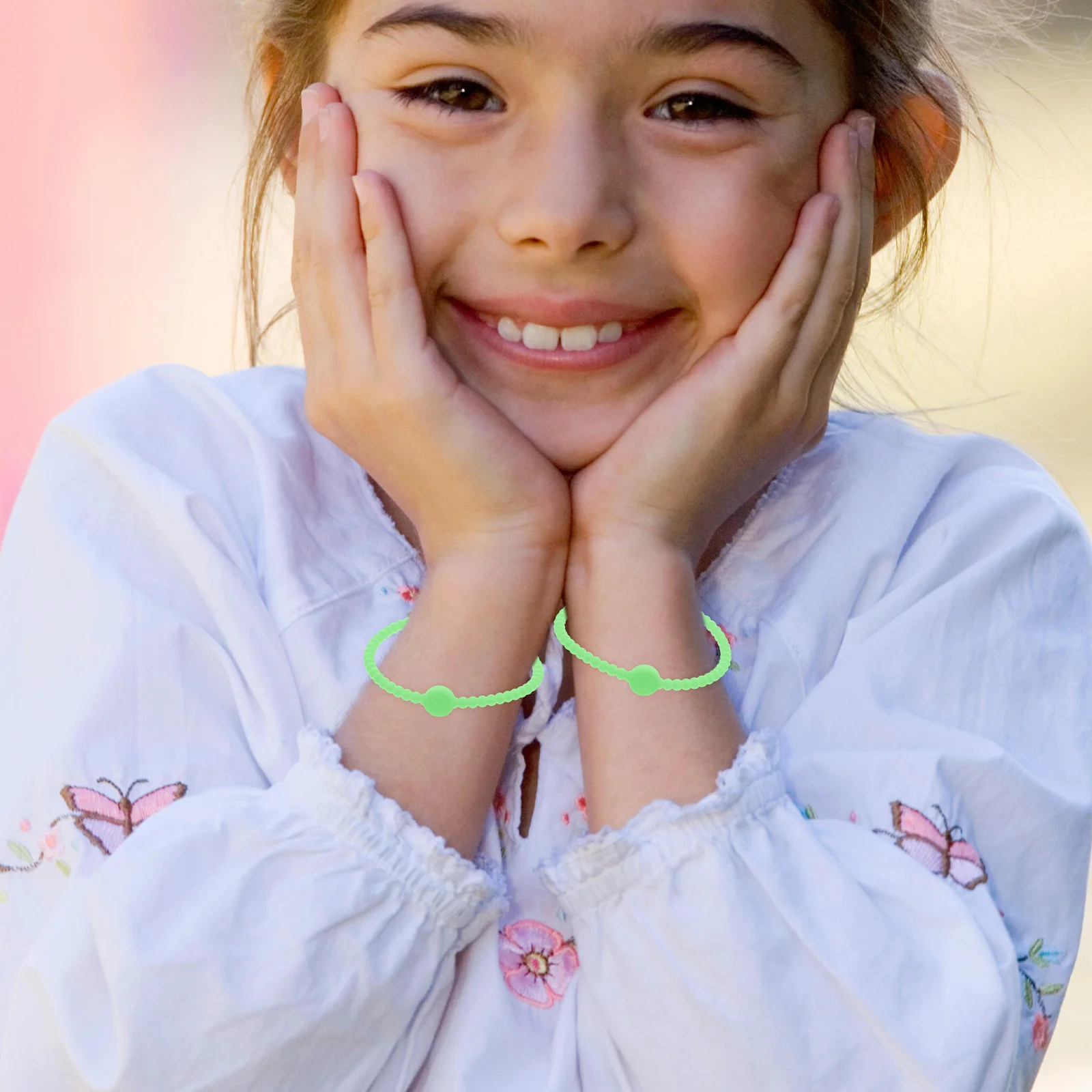 5 stuks kleurrijke siliconen armbanden zachte stretch polsbandjes voor buitenfeest DIY decoratieve pols bedelbanden siliconen armbanden