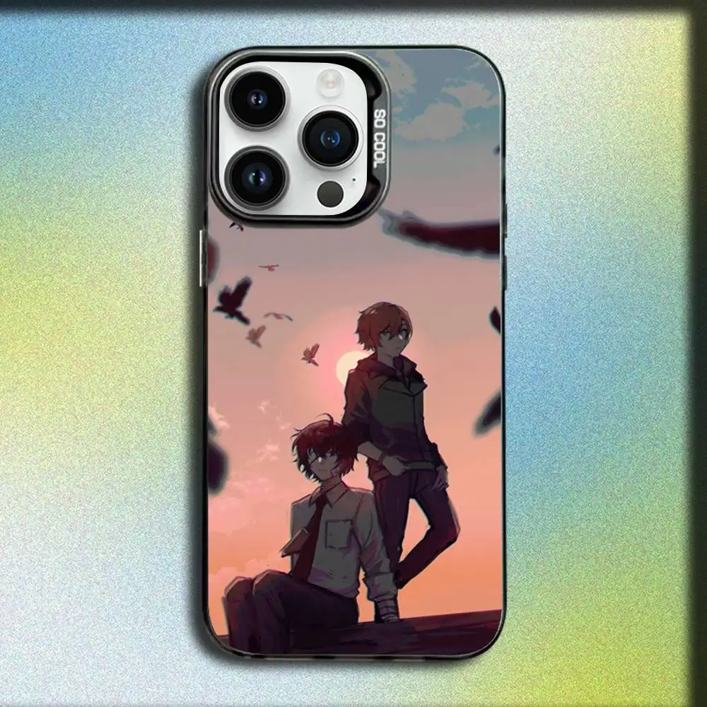 O-Osamu B-Bungo Dazai Stray Dogs Phone Case For iPhone 17,16,15,14,13,12,11,Pro,Max,Plus,E,SE4,Air,Mini Black IMD Box