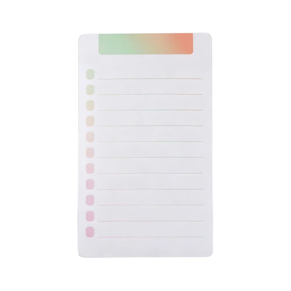 Shopping List Planner Magnetic Fridge Notepad Grocery Sticker Week Daily Planner Magnetic Memo Sticker PET Work Plan