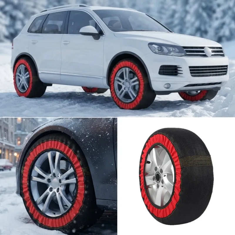 1pcs Snow Tire Socks  Car Anti Slip Traction Chains for Winter Ice Driving Emergency Safety Protector Cover Set - Universal Fit