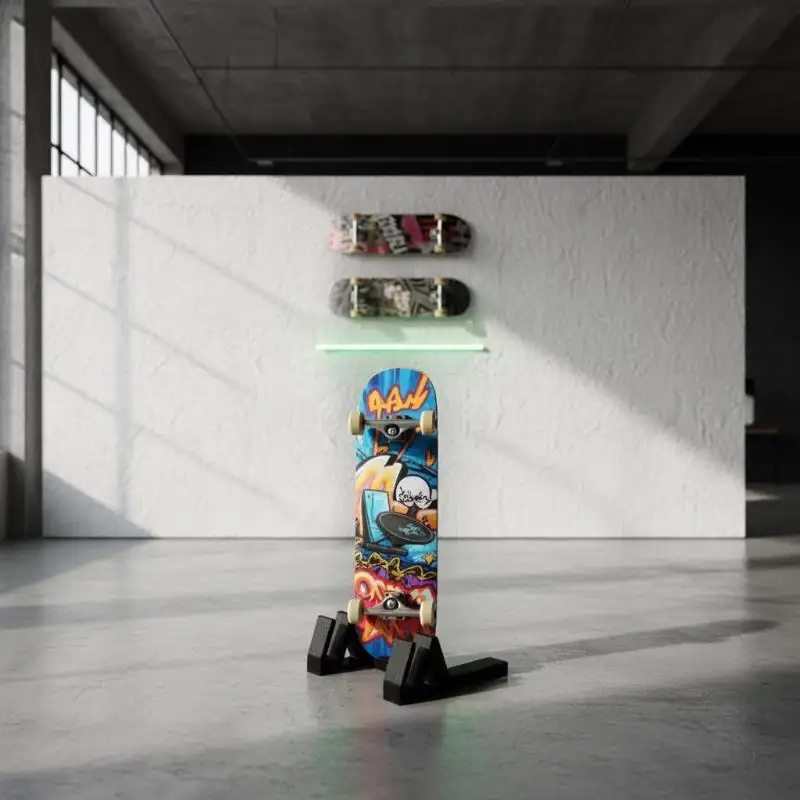 

1Pcs 3D Printed Vertical Fixed Skateboard Storage Base Suitable For Indoor Storage And Outdoor Skateboard Park Organization
