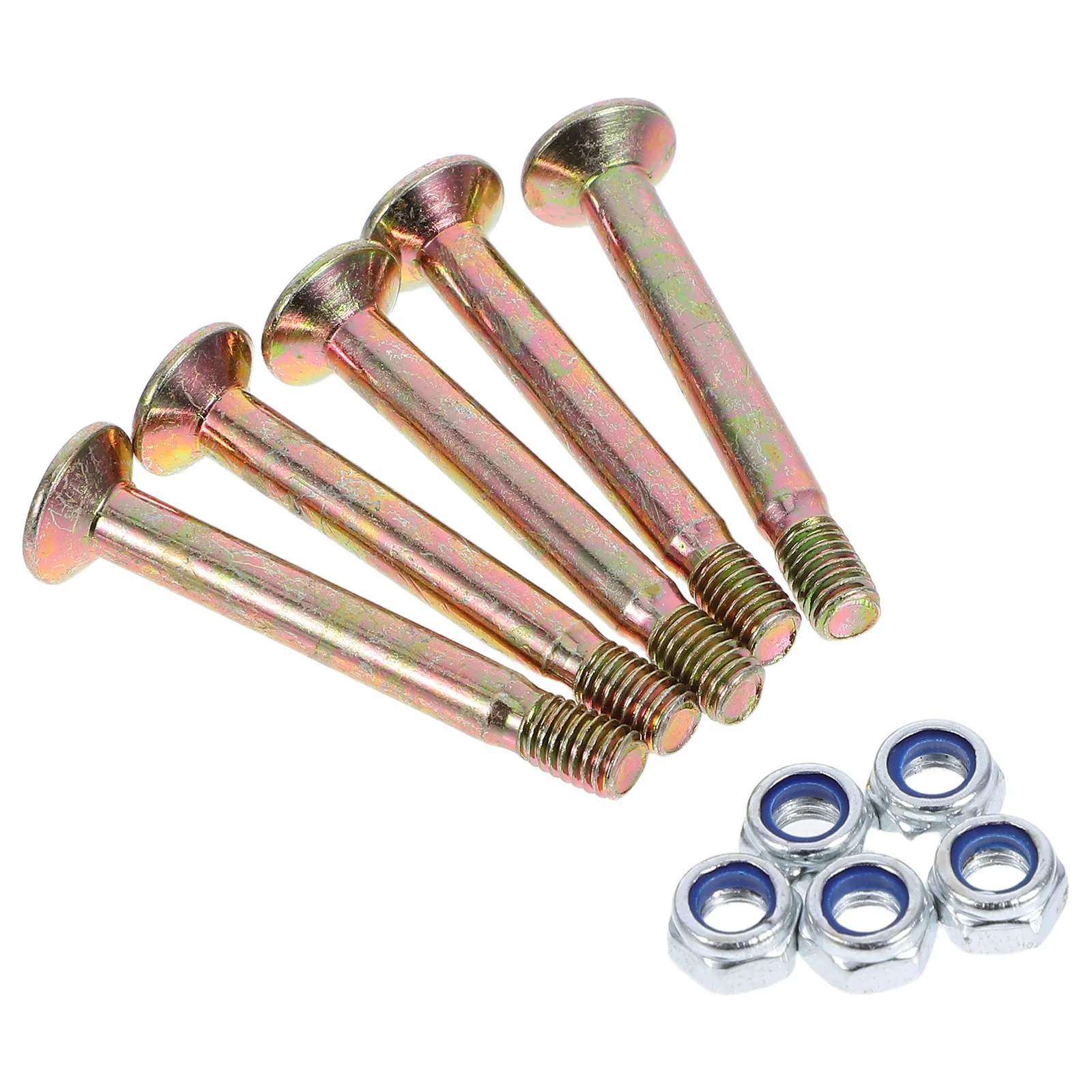Patio Umbrella Base Mount Bolts 5 Piece Sturdy Steel Replacement Hardware for Garden Deck Beach Sunshade