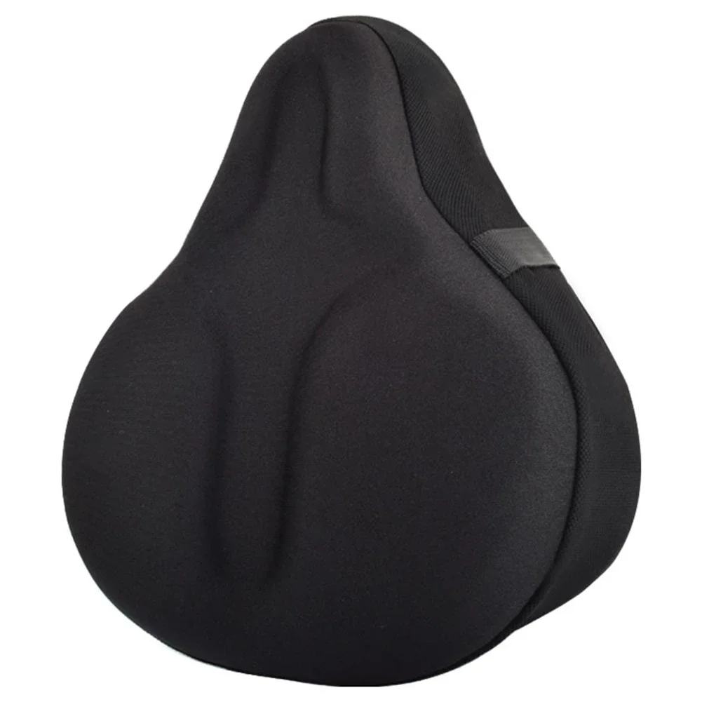 Large Silicon Gel Padded Bike Seat Cover Shock Absorption Thickened Sponge Cushion Reflective Comfortable Bicycle Saddles Mat