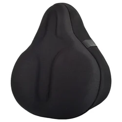 Large Silicon Gel Padded Bike Seat Cover Shock Absorption Thickened Sponge Cushion Reflective Comfortable Bicycle Saddles Mat