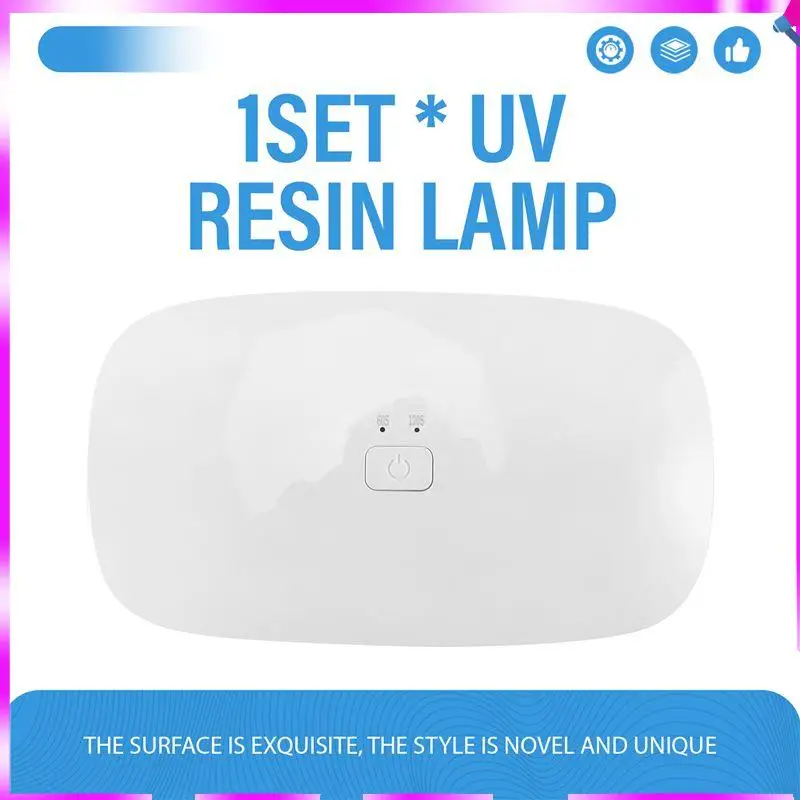 N96R الراتنج مصباح الأشعة فوق البنفسجية ، الأشعة فوق البنفسجية/LED الراتنج مصباح البلاستيك الأبيض مع 30 قطعة مصباح مصدر الضوء المزدوج الخرز لمجموعة الراتنج الأشعة فوق البنفسجية