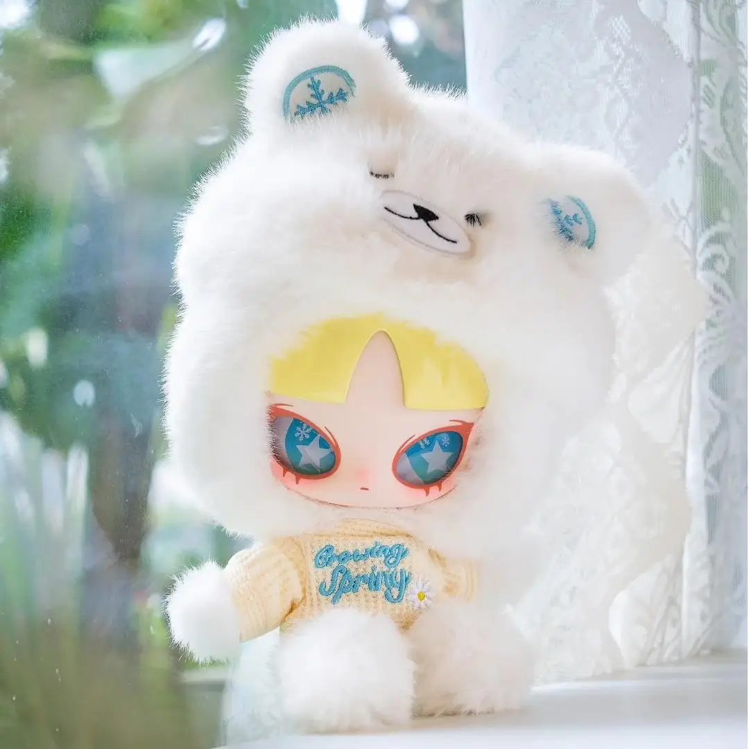 

Подлинная звуковая глухая коробка INN, загадочная коробка весенней серии, плюшевая милая кукла с виниловым лицом, подарок-сюрприз для девочек