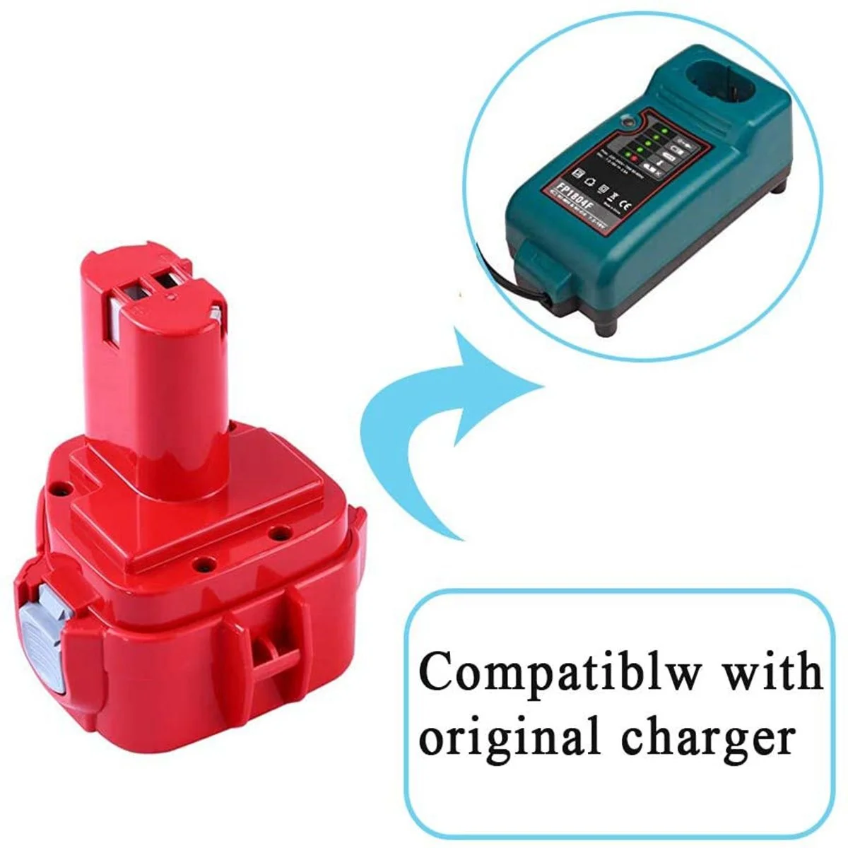 Replacement Battery for Makita 12V 3.0Ah/4.0Ah NiMH Rechargeable Battery Power Tools Bateria PA12 1220 1222 1235 1233S 6271D L50