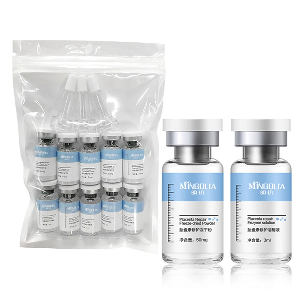 High-Grade Polypeptide Lyophilized Powder Skin Booster Deep Hydration Nourishing Pore Care Facial Serum Kit