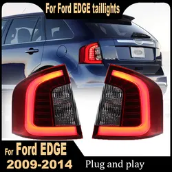 Pair Car Styling for Ford Edge Tail Light 2009 2010 2011 2012 2013 2014 Ford Edge Rear Light DRL Fog Brake Turn Signal Reversing