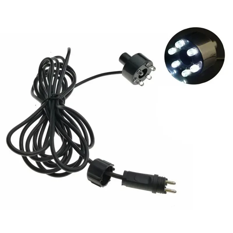 6 LED Waterproof Underwater Spotlight Aquarium Lamp Waterfall Decoration Night Light Submersible Fish Tank Lighting