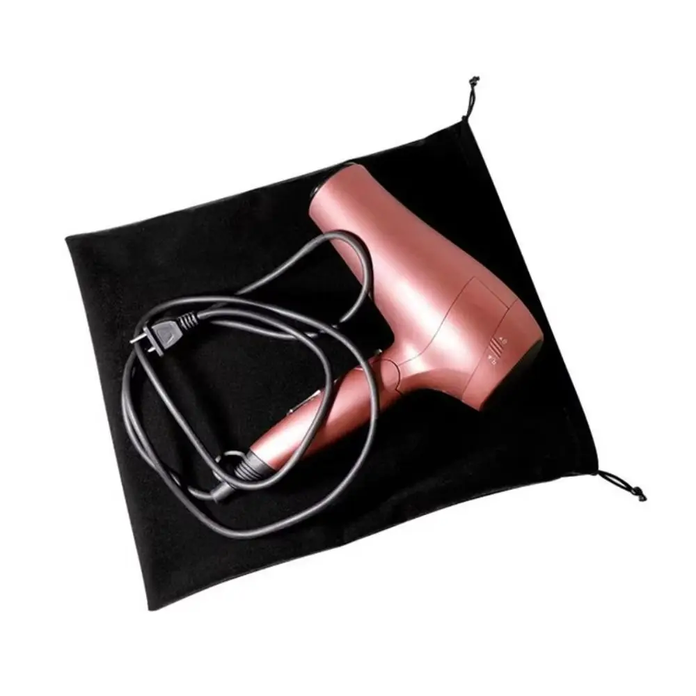 New Dustproof Hair Dryer Cloth Bag Drawstring Canvas Hair Diffuser Large Capacity Storage Bag