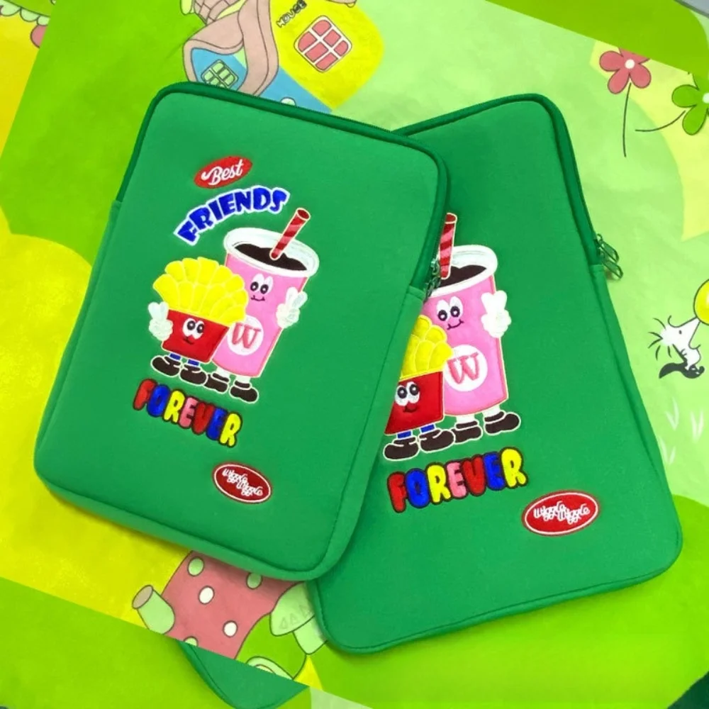 Portable 11 Inch Tablet Sleeve Bag Soft Protective Tablet Case Cover Inner Bag Cartoon Laptop Bag for iPad Air/Samsung/Xiaomi