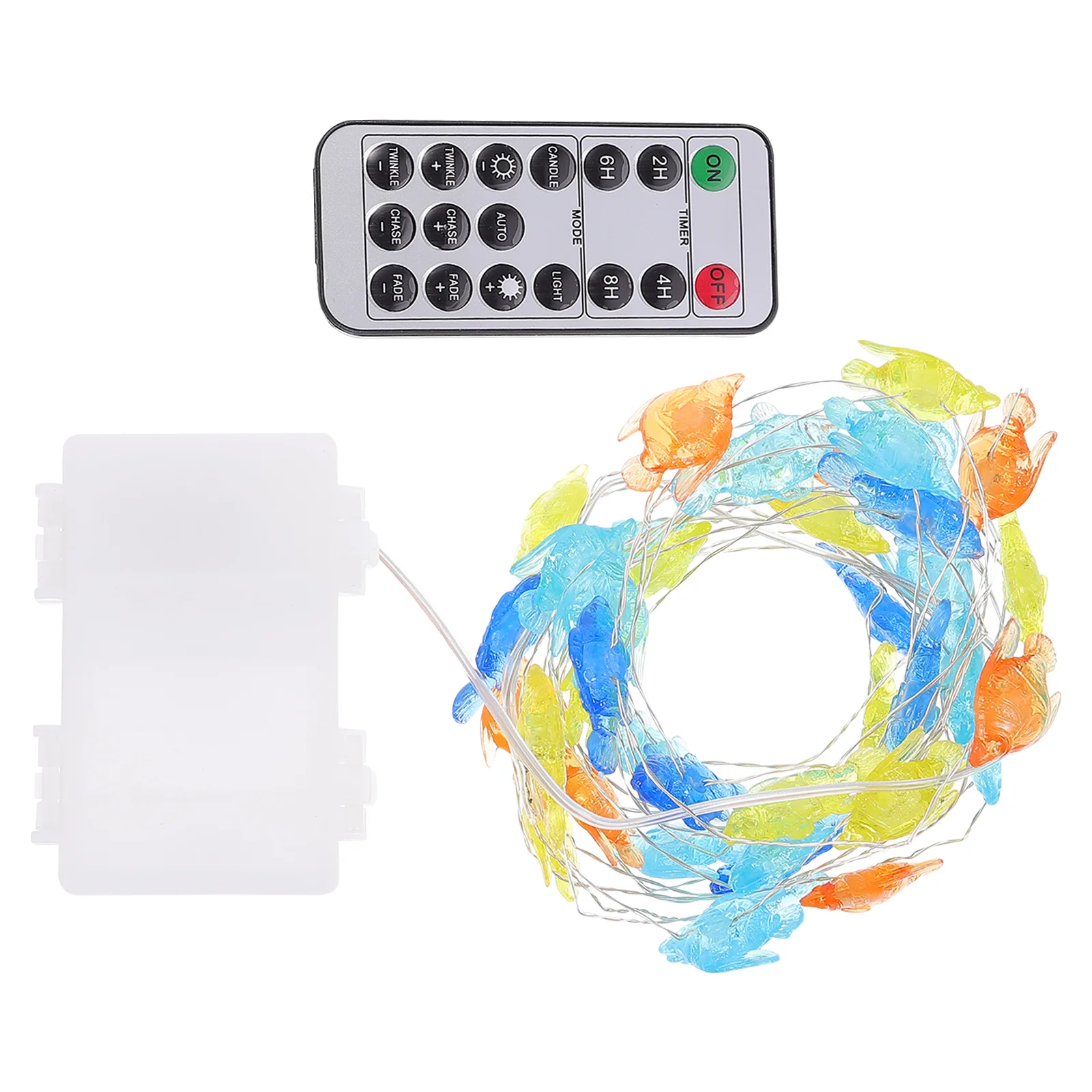 1 قطعة الأسماك الاكريليك LED سلسلة ضوء البحرية موضوع جميل مصباح للزينة لغرفة نوم في الهواء الطلق ديكور منزلي للحفلات #6