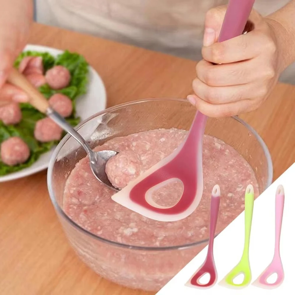 Machine à boulettes de viande, cuillère à boulettes de poisson antiadhésive, outil de fabrication pratique avec poignée confortable pour une cuillère rapide