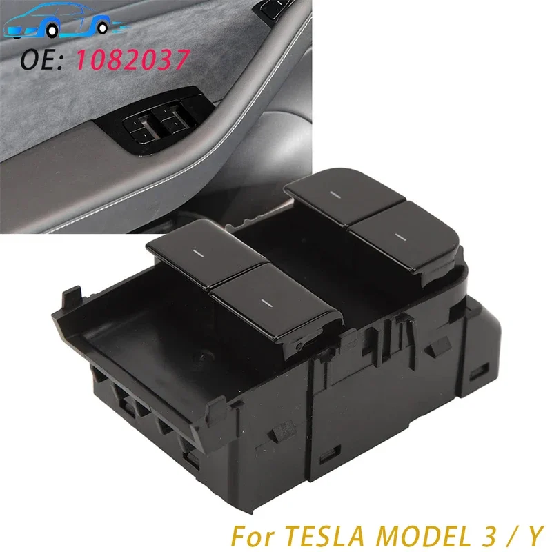 For 2017 2018 2019 2020 2021 2022 Tesla Model 3 Y Car Electric Power Window Master Lift Control Switch Button Auto Parts 1082037