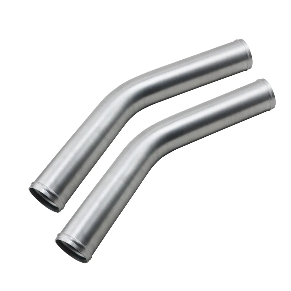 2.5' 63mm Turbo Intercooler Pipe Chrome Aluminum Piping Pipe Tube+t-Clamps + Silicone Hoses Blue