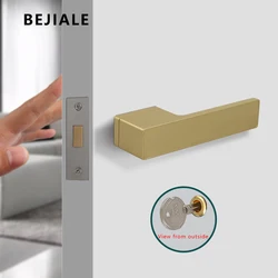 Invisible Door Single-sided Lock Indoor Bedroom Door Handle Hidden Door With Key Hidden Background Wall Single-sided Door Lock