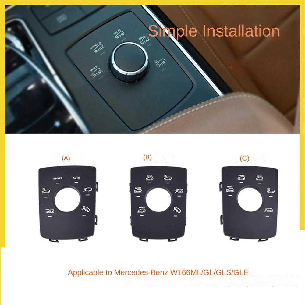 Console Drive Mode Button Stability Suspension Switch Panel Cover for - ML GLS W166 W292 X166 A