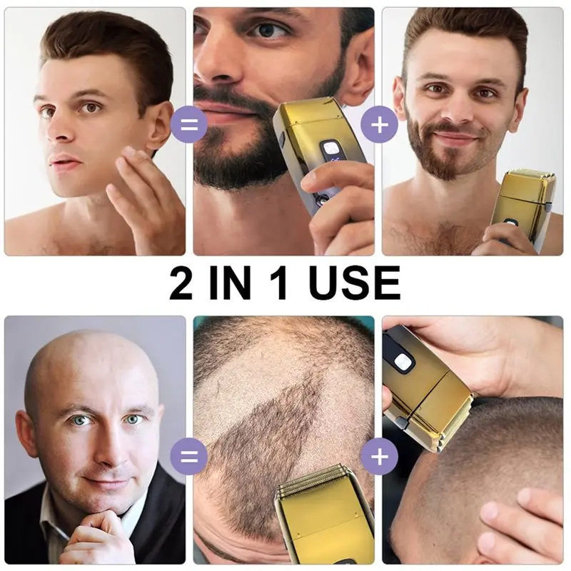 Triple Head For Men Electric Shaver Barber Foil Powerful Hair Trimmer Long-Lasting Shaving Machine Beard Cutting Tool