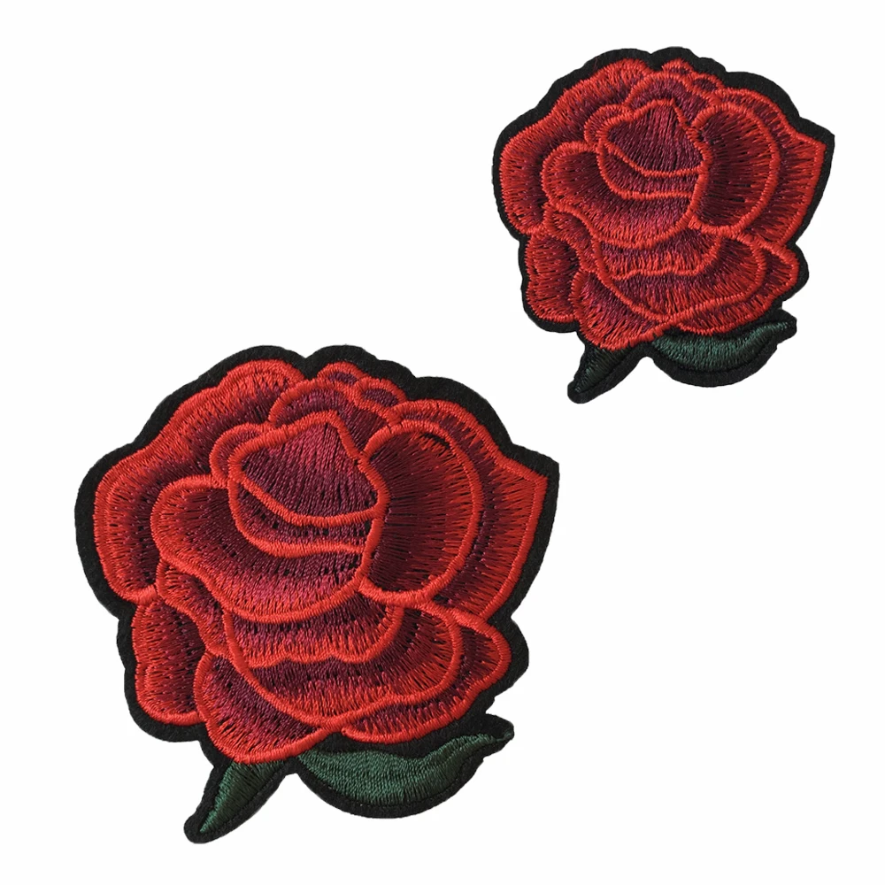 Sewing embroidery flower pattern patches fabric patches DIY hot melt adhesive ironing decoration clothing fabric patches image 3