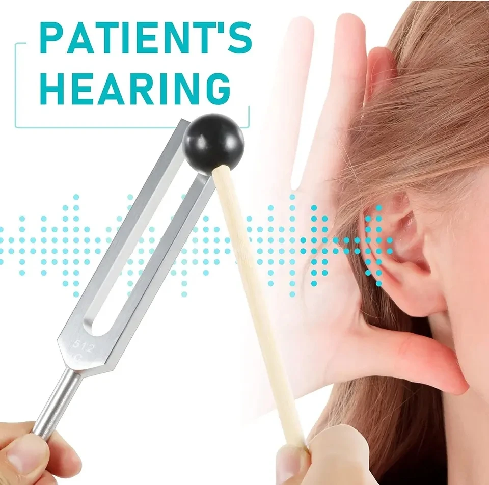 128Hz Medical Neurological Massager Tuning Fork Mallet Chakra Hammer Vibe for Sound Healing Therapy Nerve System Test Tool B2