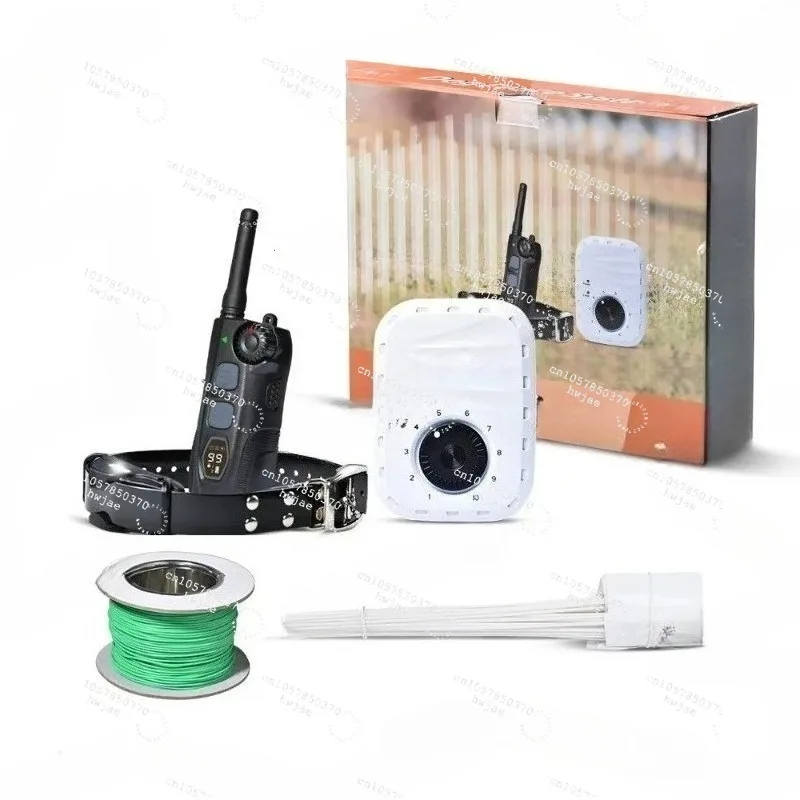 Pet Containment System with 2000m Remote Dog Training Collar Underground Electric Dog Fence, Rechargeable Waterproof Hidden