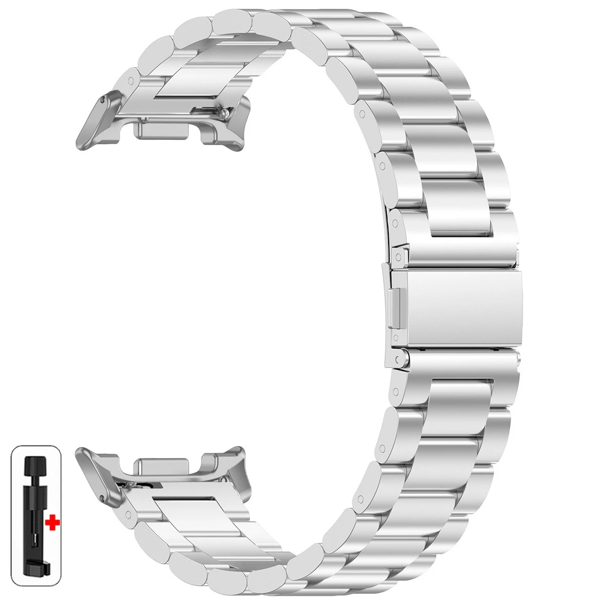 Luxuriöses Edelstahlband für Samsung Galaxy Watch 8 Classic 46 mm Metallarmband für Galaxy 8 40 mm 44 mm Herrenarmband