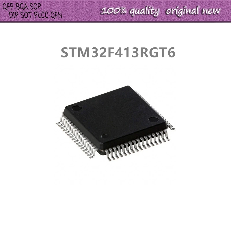 

2Pcs/Lot STM32F413RGT6 STM32F413 QFP-64