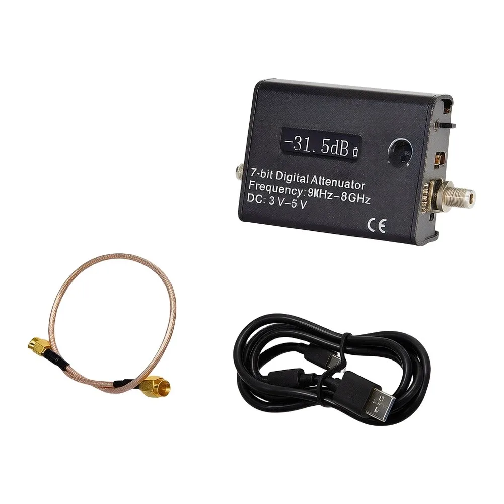 Wideband RF Module RF Attenuator Module 0-31.5 DB Range 0.5 DB Step Size 50 Ohm Impedance Metal Housing Design