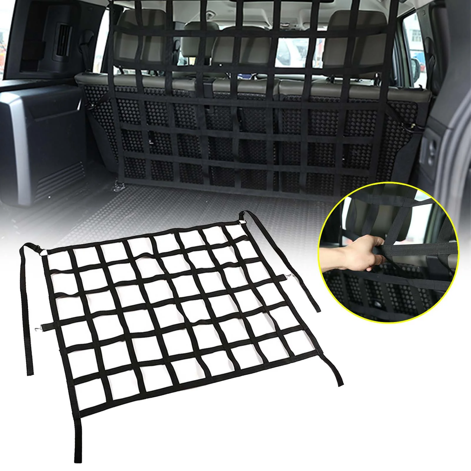 Car Tail Box Trunk Cargo Safety Net,Pet Dog Security Fence Grid,Auto Interior Accessories For 2020-2022 Land Rover Defender 110