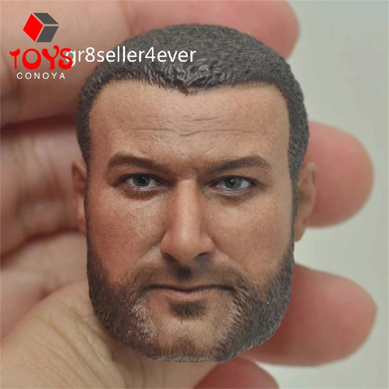 1/6 Scale Victor Liev Schreiber Head Sculpt Normal Angry Head Carving Model Fit 12'' Male Soldier Action Figure Body Doll