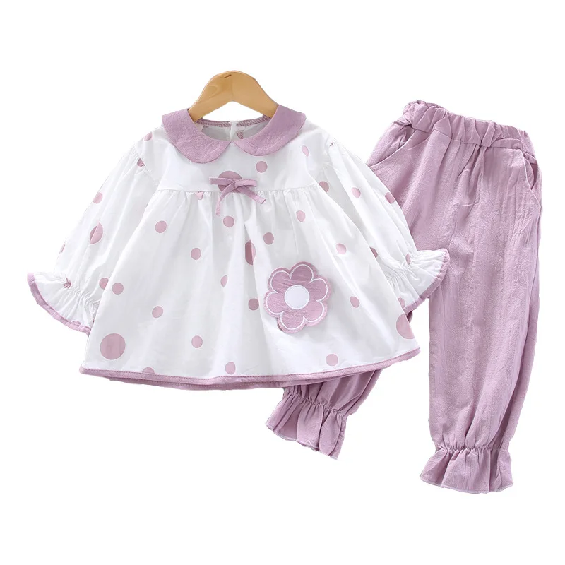 

New Spring Autumn Baby Clothes Suit Children Girls Casual T-Shirt Pants 2Pcs/Sets Infant Outfits Toddler Costume Kids Tracksuits