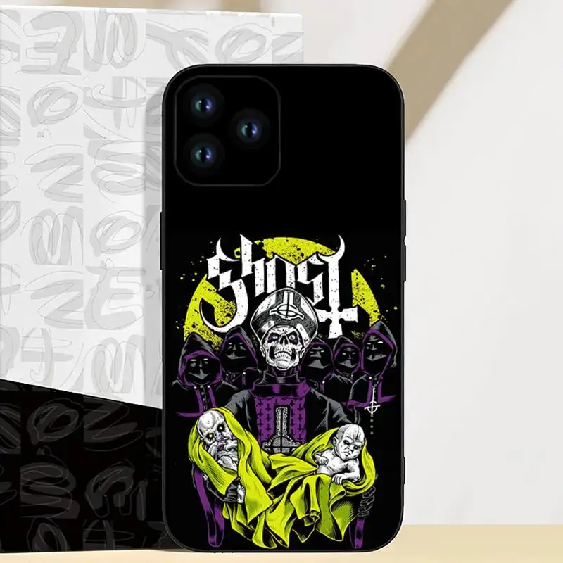 Rock Ghost Heavy Metal Band Phone Case For iPhone 11 12 13 14 Mini Pro XS Max X S Plus XR Shell