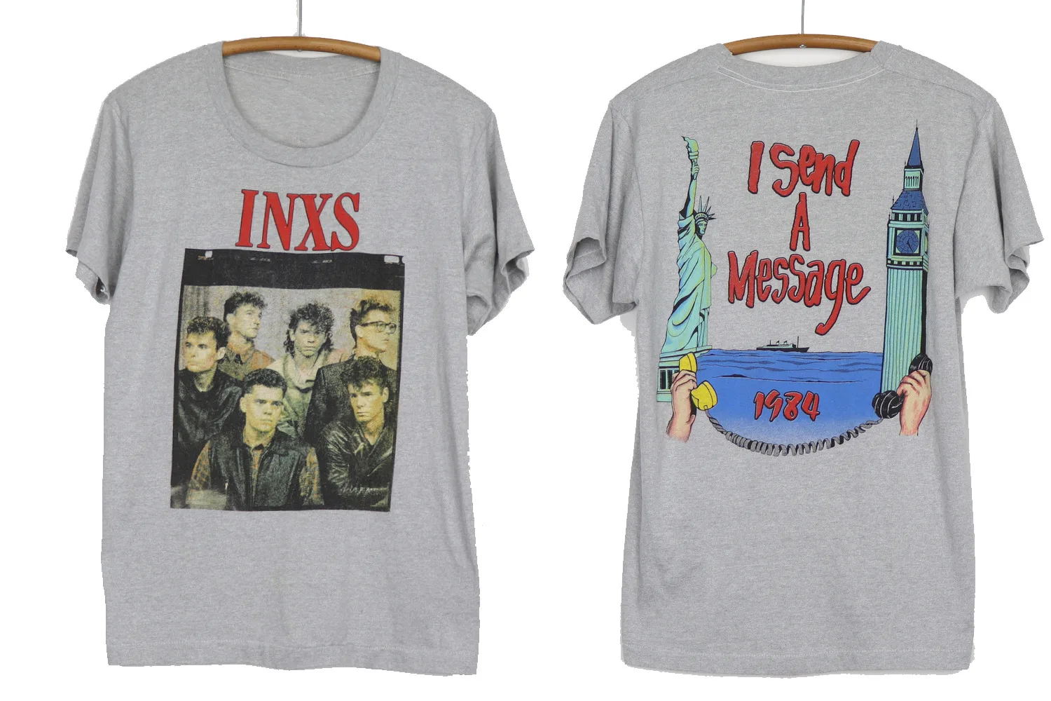 1984 INXS I Send A Message T-shirt Cotton Tee All Size S - 2345XL