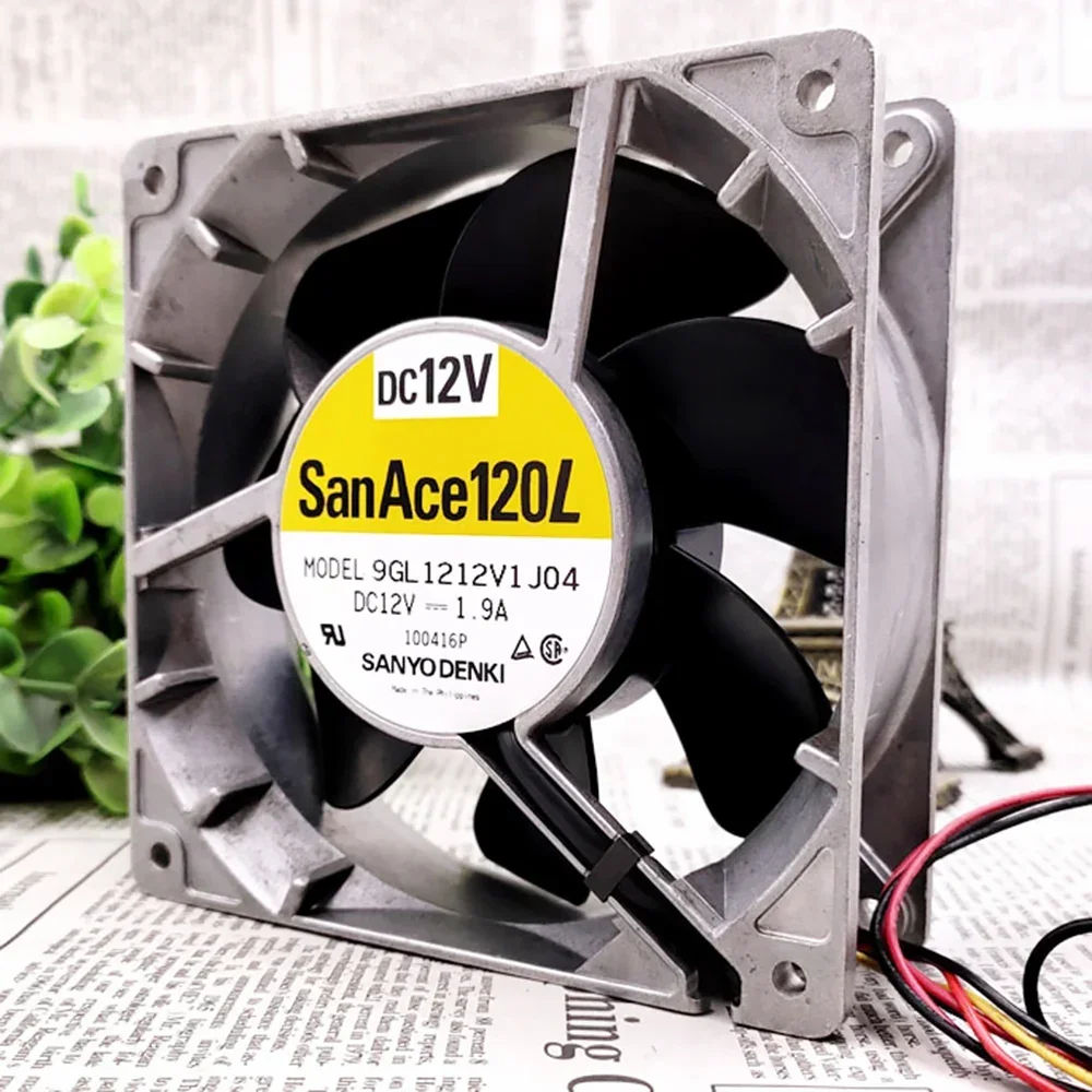 サンエース 9GL1212V1J04 120LCM DC 12V 1.9A 12CM 最大風量 バイオレント冷却ファン 120x120x38mm