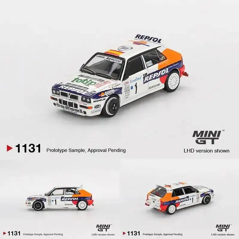 

PreSale MINIGT 1131 1:64 Lancia Delta HF 1993 Rallye Monte Carlo Integrale Evoluzione #1 Diecast Car Model Collection Toys 1131