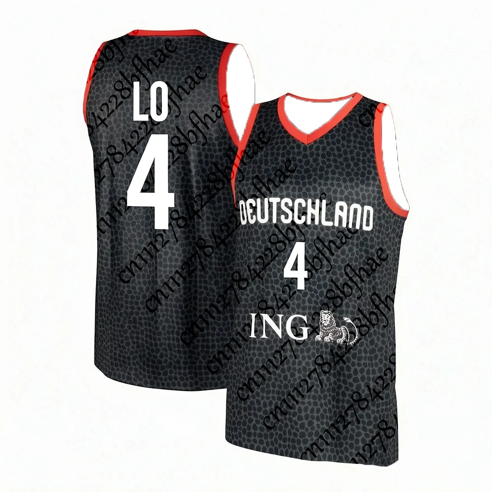Sommer-Sportwettkampf Deutsches Basketball-Tanktop Schnell Trocknend Atmungsaktiv Outdoor Dünnes Athletik-Oberteil für Erwachsene und Kinder – Detail 3