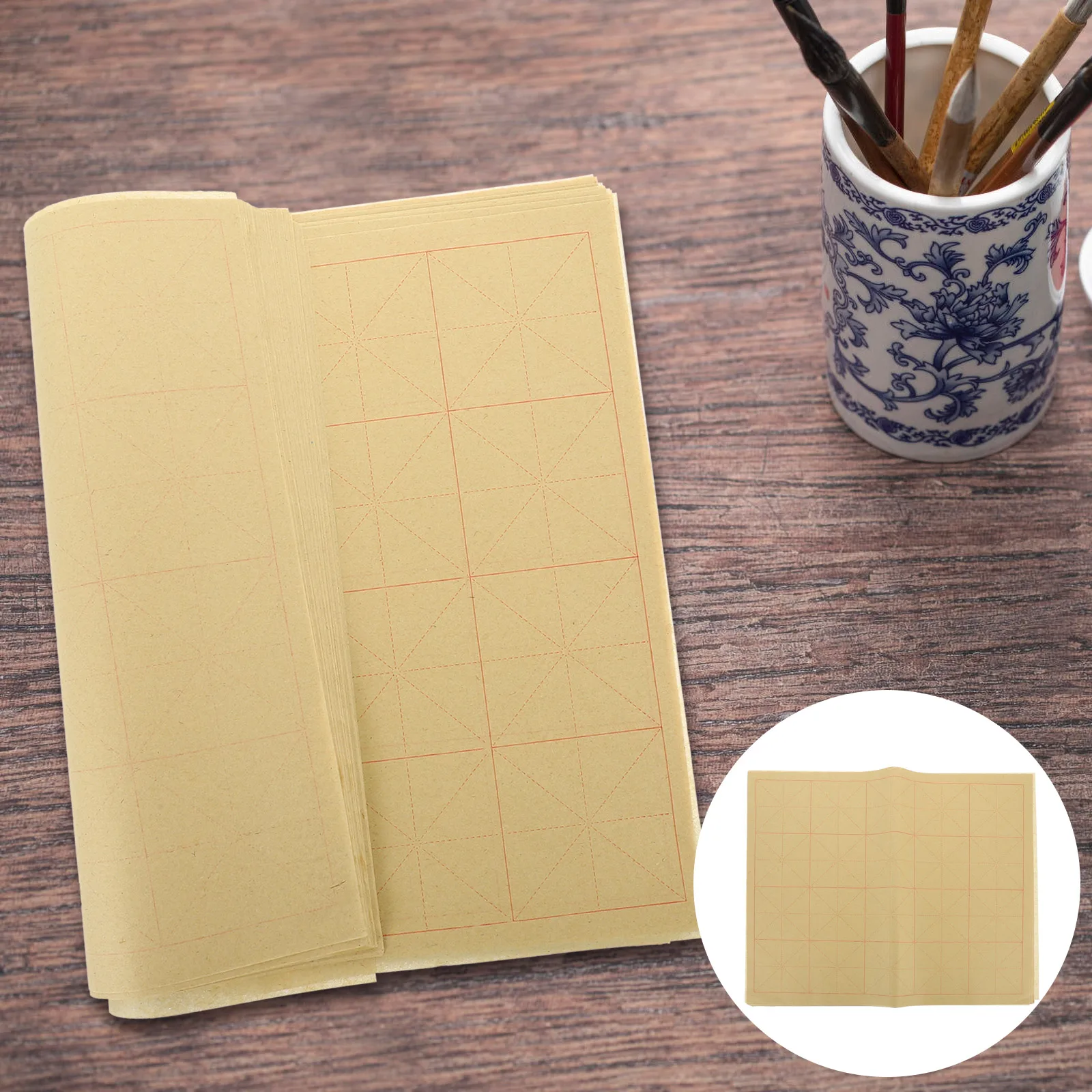 

140 Sheets Calligraphy Practice Paper Handwriting Practical Xuan Chinese Rice Student