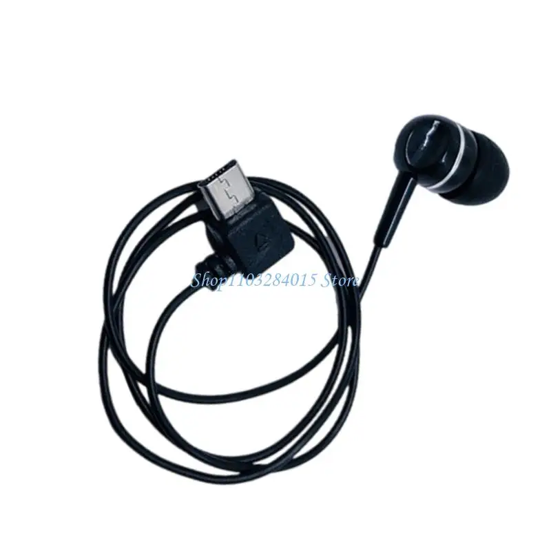 R6FF Ergonomic Single Ear Wireds Auriculares PVC Conectividad 5PIN para llamadas sonido claras