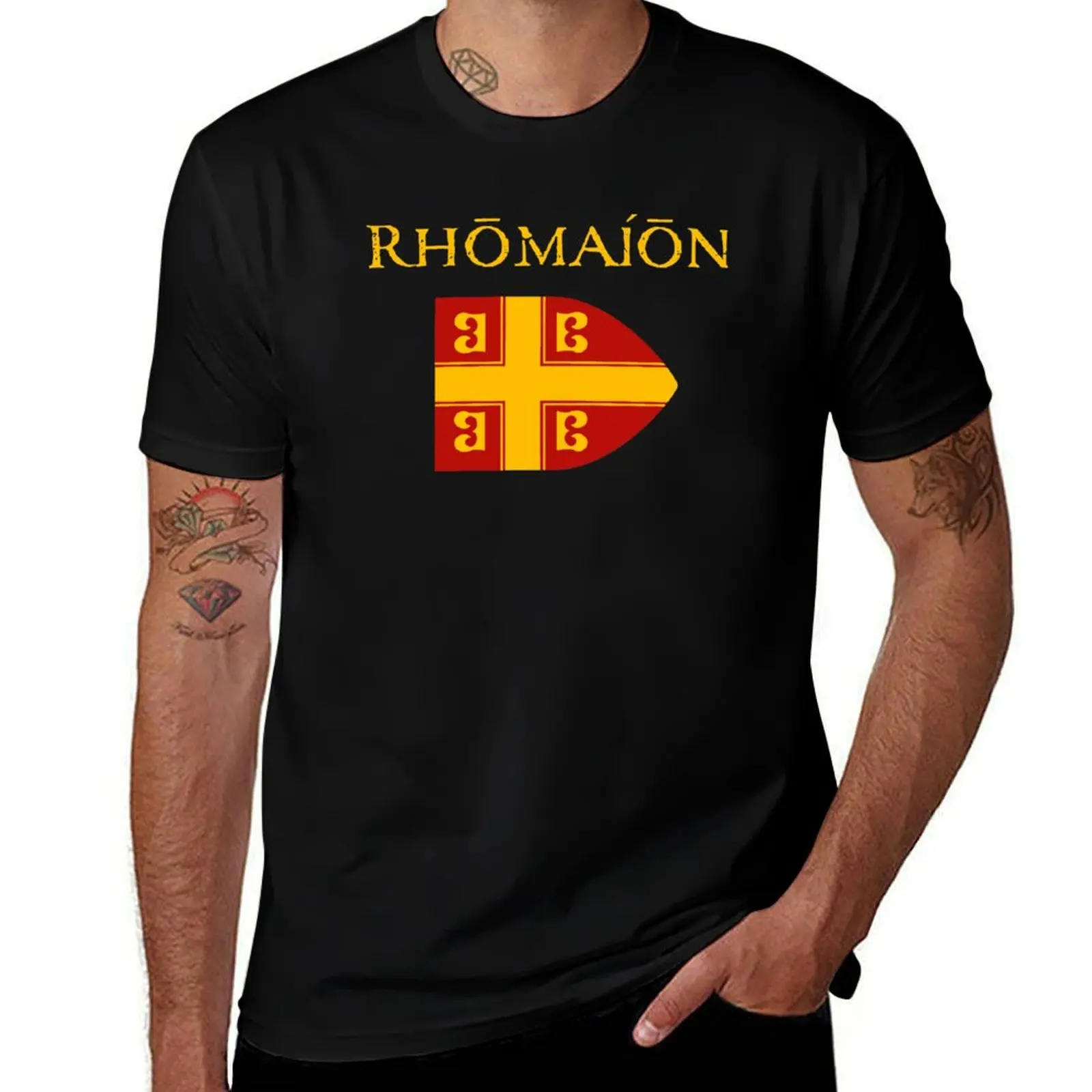Byzantium - Rhomaion T-Shirt Simple Casual Short Sleeve Tee T-Shirt