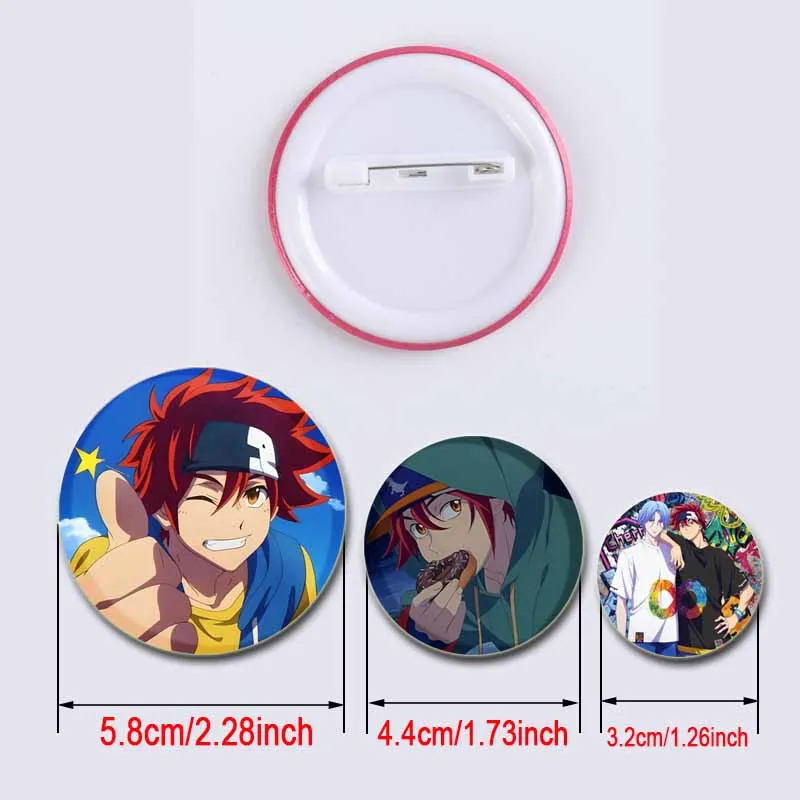 58mm Anime SK8 The Infinity Enamel Pins Handmade Brooch for Clothes Backpack Decoration Cartoon Badge Jewelry Accessories  Gifts