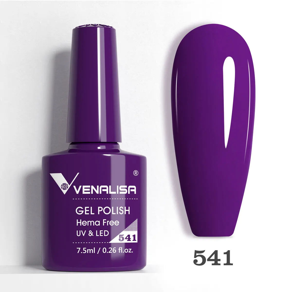Venalisa HEMA TPO FREE Nagel-Gel-Nagellack, glitzernd, wunderschön, vollständige Abdeckung, Soak Off UV-LED, French Nail Jelly Pink Nude Collection