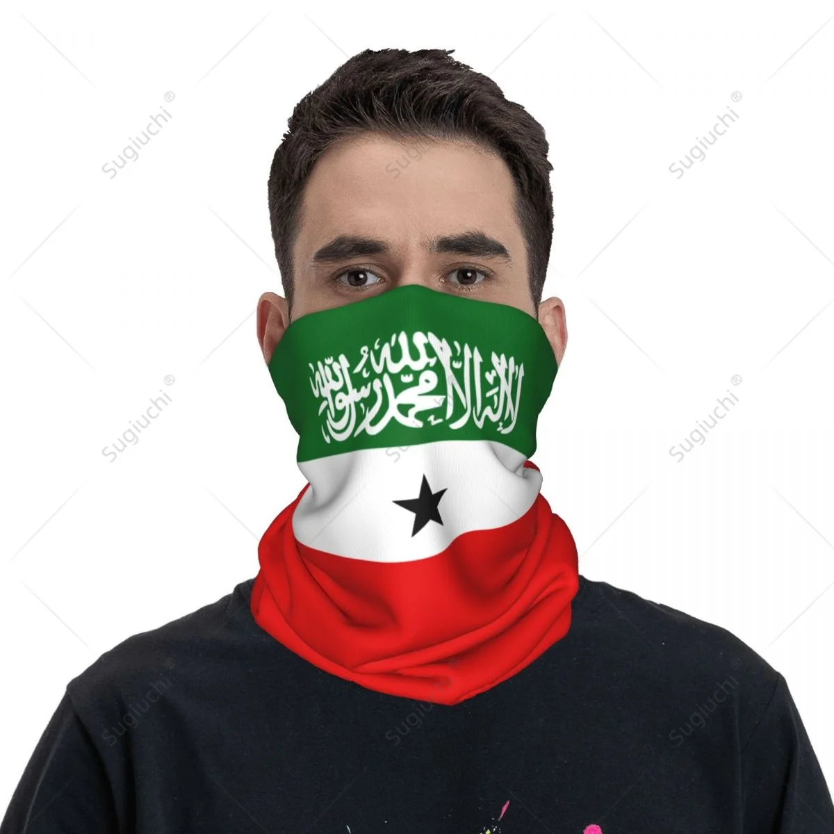 Unisex Somaliland Flag Neckerchief Scarf Neck Face Mask Scarves Neck Warmer Seamless Bandana Headwear Cycling Hiking